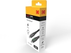 KODAK kabel USB C &lt;-&gt; USB C LED, ULTRA PREMIUM, 20V/5A, 100W, 1m, černý